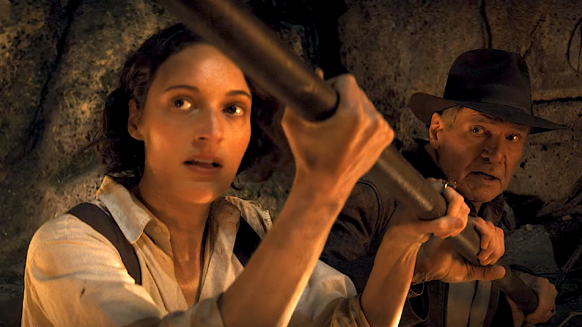 Phoebe Waller-Bridge and Harrison Ford in 'Indiana Jones and the Dial of Destiny'