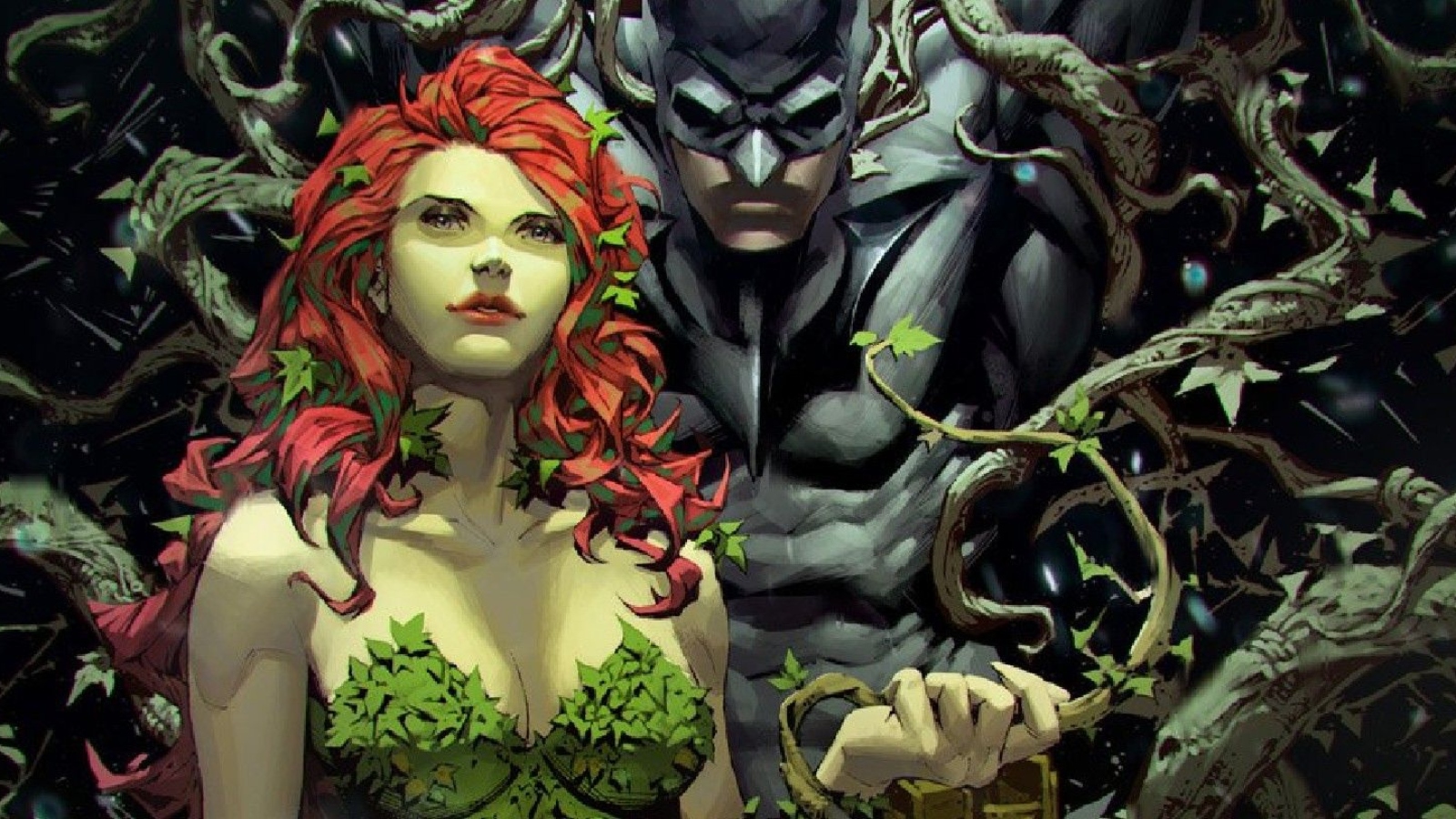 Poison Ivy captures Batman