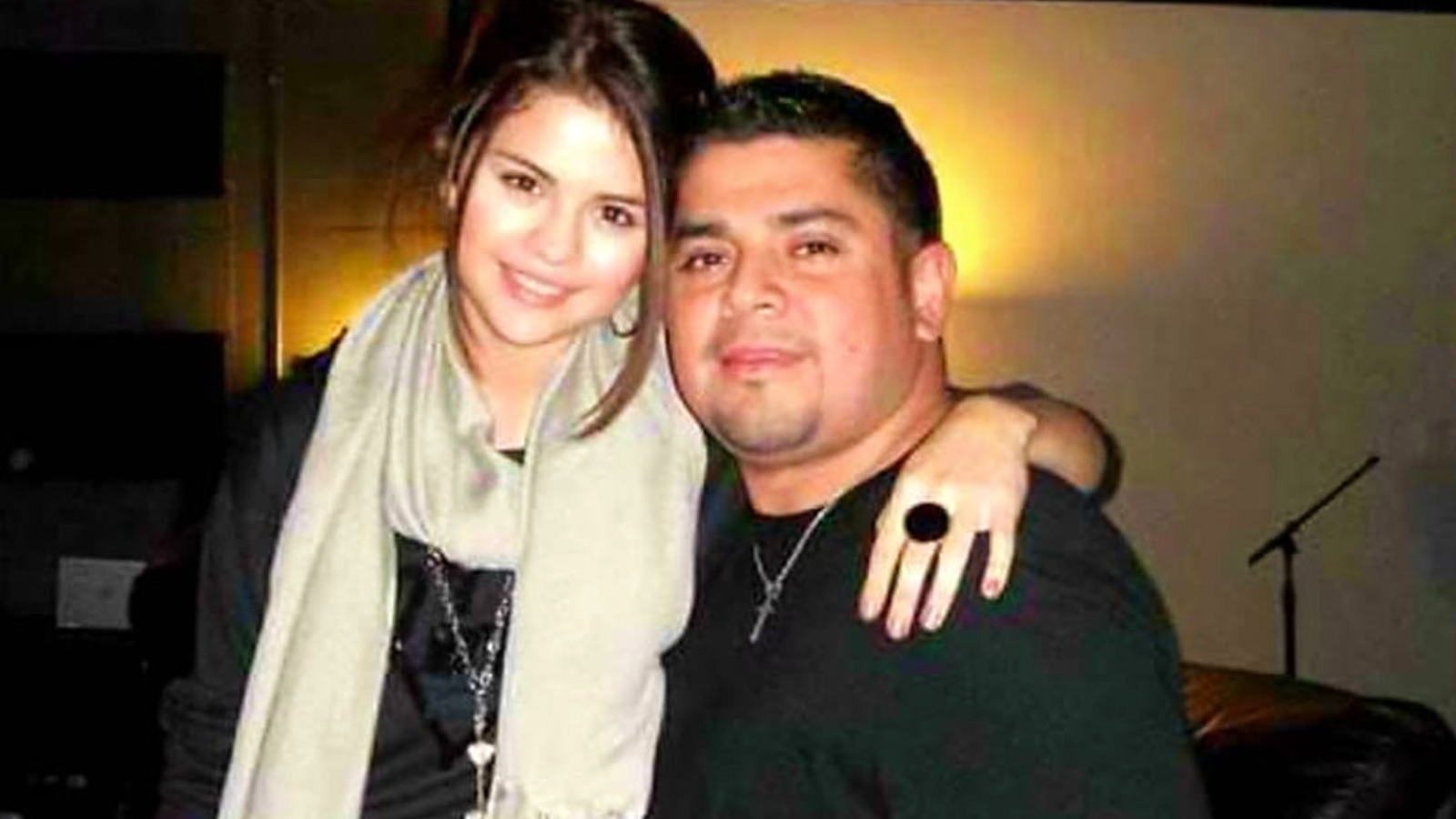 Selena Gomez with her father Ricardo Gomez