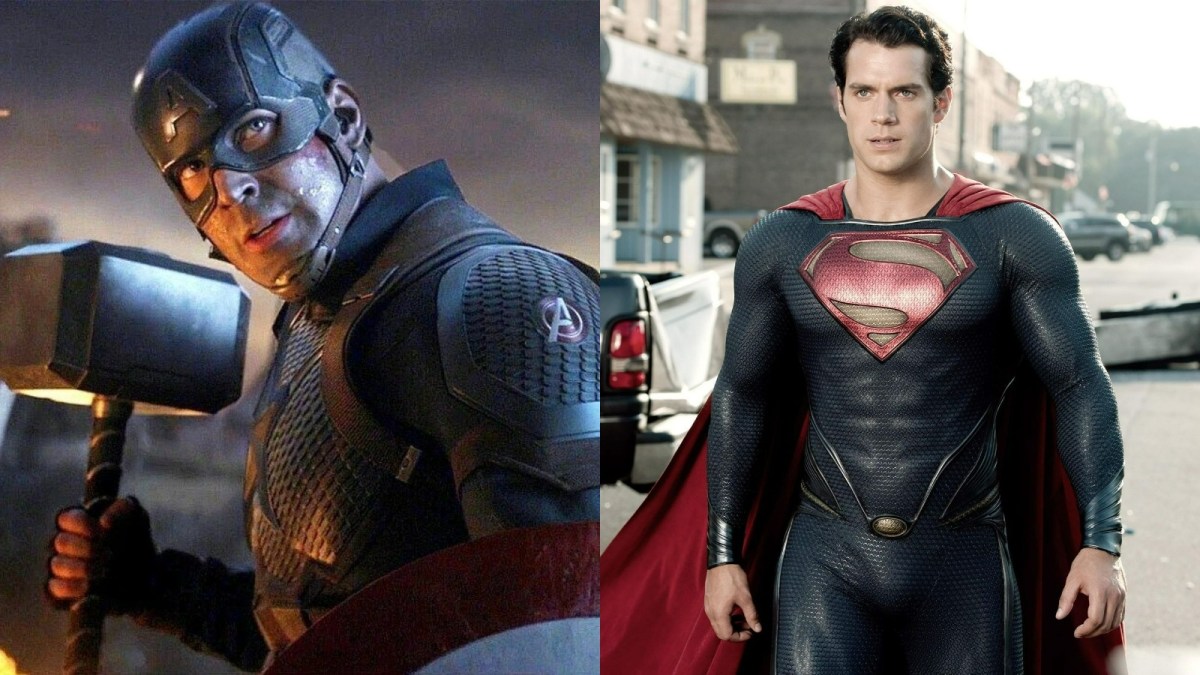 Chris Evans as Captain America/Henry Cavill as Superman