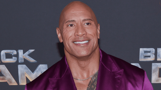 Does Dwayne Johnson have a prosthetic forehead