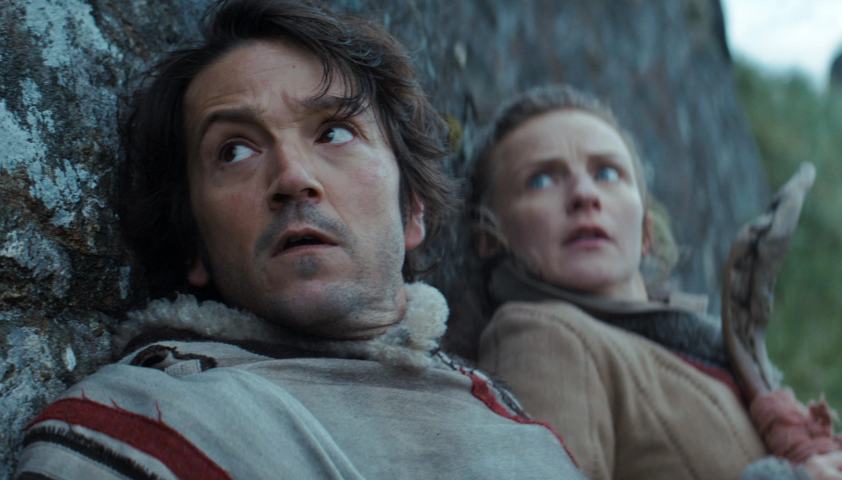 Diego Luna and Faye Marsay as Diego Luna and Vel Sartha in 'Andor'