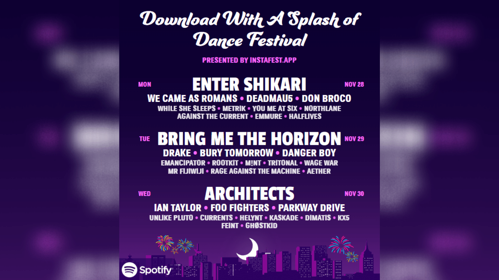 Spotify Lineup Thing