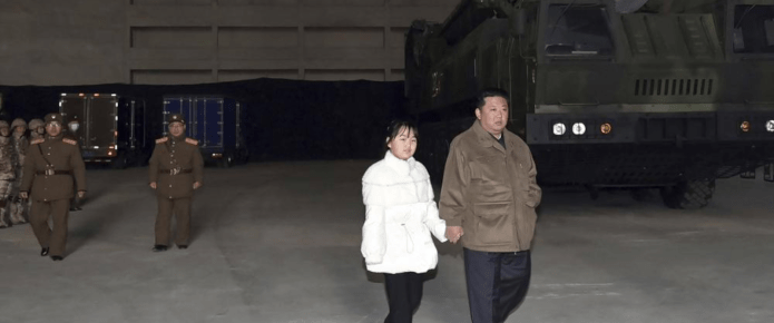 World gets first look at Kim Jong Un’s daughter, fittingly at ballistic missile launch site