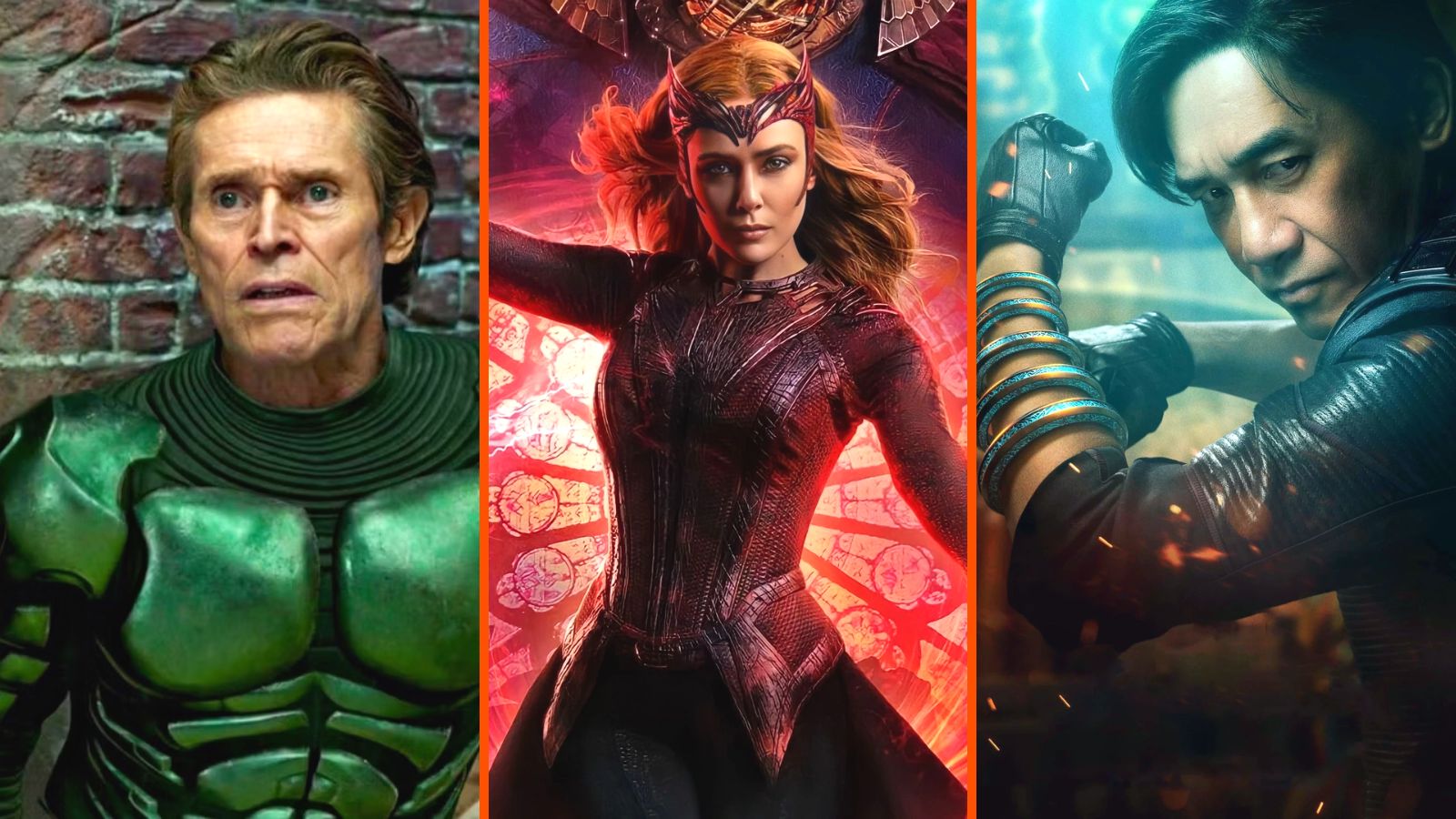 marvel villains mcu green goblin scarlet witch the mandarin