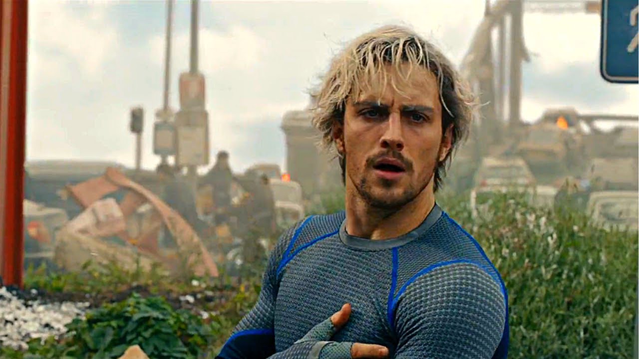 Aaron Taylor-Johnson as Quicksilver in 'Avengers: Age of Ultron'
