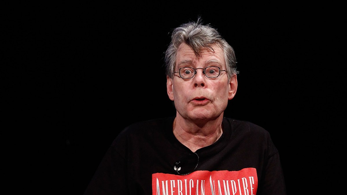 Stephen King sits for an interview