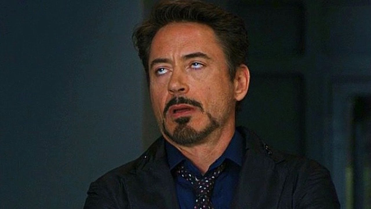 tony stark annoyed face