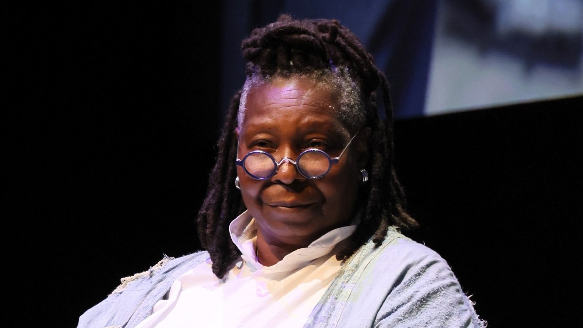 Whoopi Goldberg appears at a Q&A event.