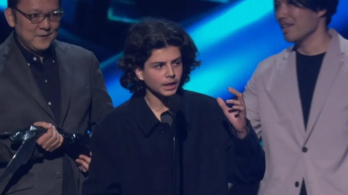 Kid Crashes Game Awards Elden Ring GOTY Speech  What Did He Say?  #thegameawards2022 #meme 