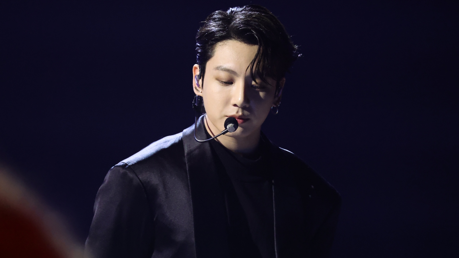 Jungkook performs at the 64th Annual GRAMMY Awards