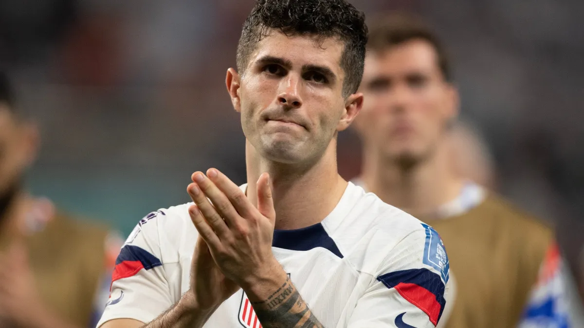 Christian Pulisic at the Netherlands v USA: Round of 16 - FIFA World Cup Qatar 2022