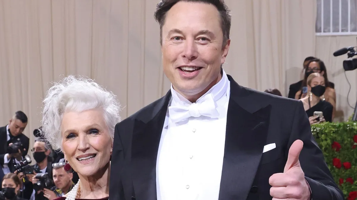 Maye Musk and Elon Musk attend "In America: An Anthology of Fashion," the 2022 Costume Institute Benefit at The Metropolitan Museum of Art on May 02, 2022 in New York City. (Photo by Taylor Hill/Getty Images)