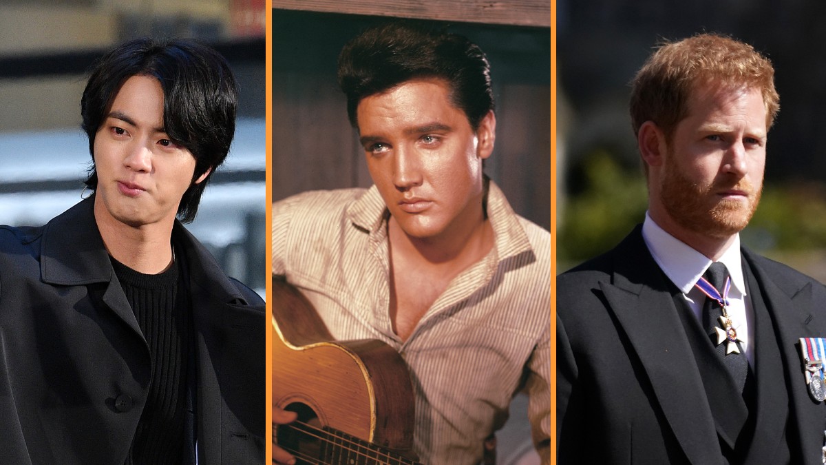 Jin/Elvis Presley/Prince Harry - Getty