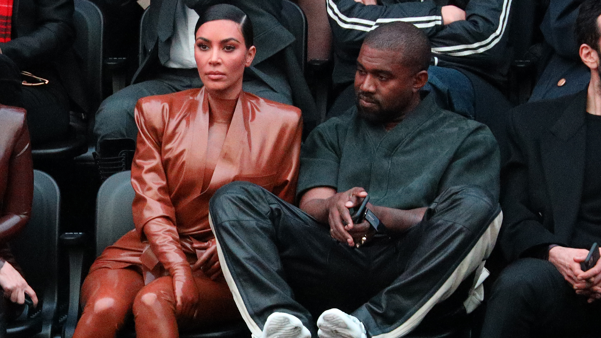 Kanye West and Kim Kardashian - Getty