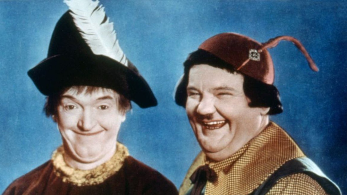 Laurel and Hardy in March of the Wooden Soldiers