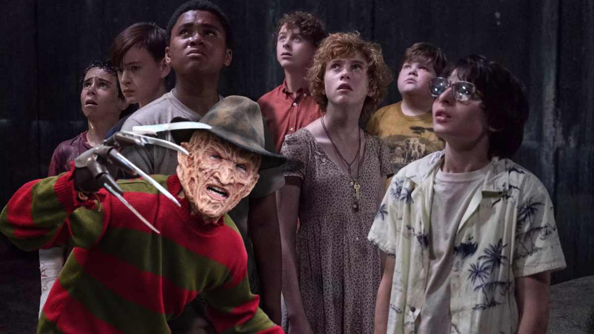 The Losers Club from 'It' and Freddy Krueger from 'A Nightmare on Elm Street'