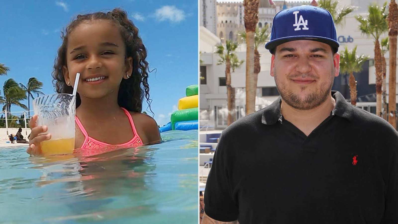 Rob Kardashian and Dream Kardashian