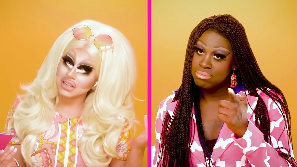 Trixie Mattel and Bob The Drag Queen on 'The Pit Stop' from 'RuPaul's Drag Race'