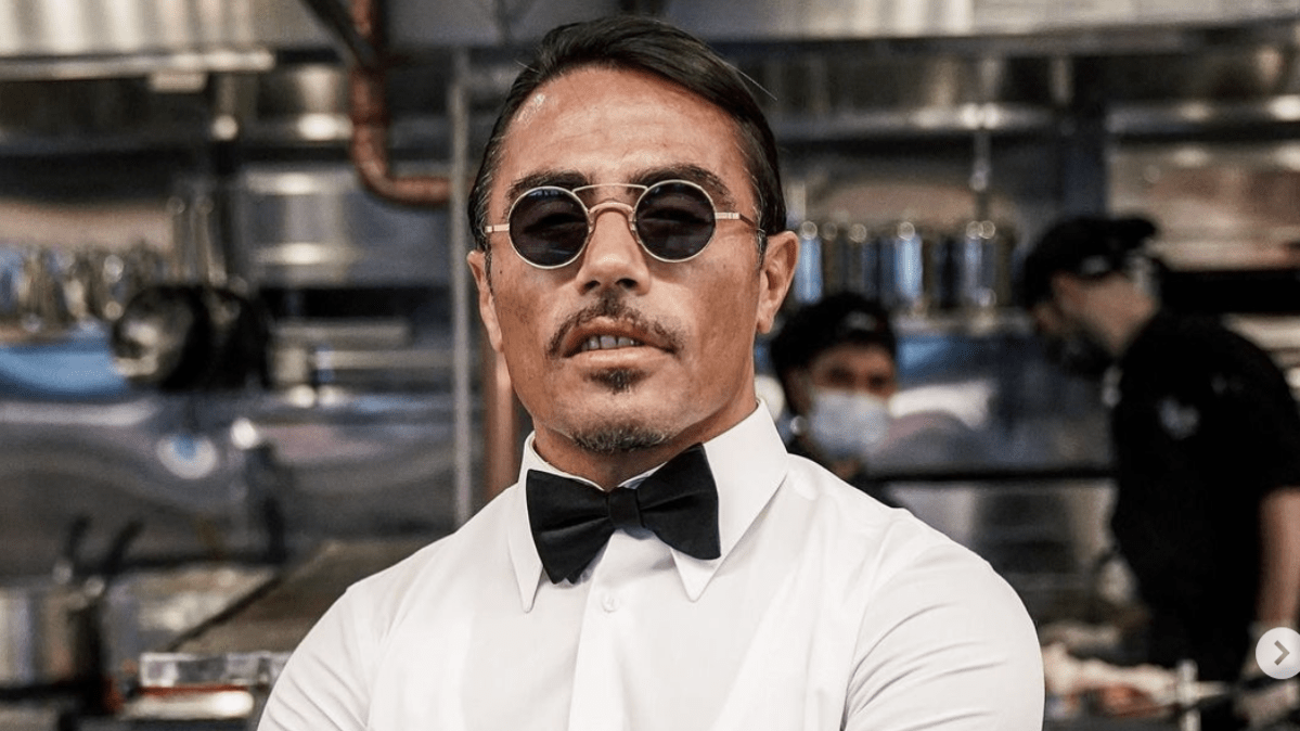 Salt Bae at one of his many restaurants.