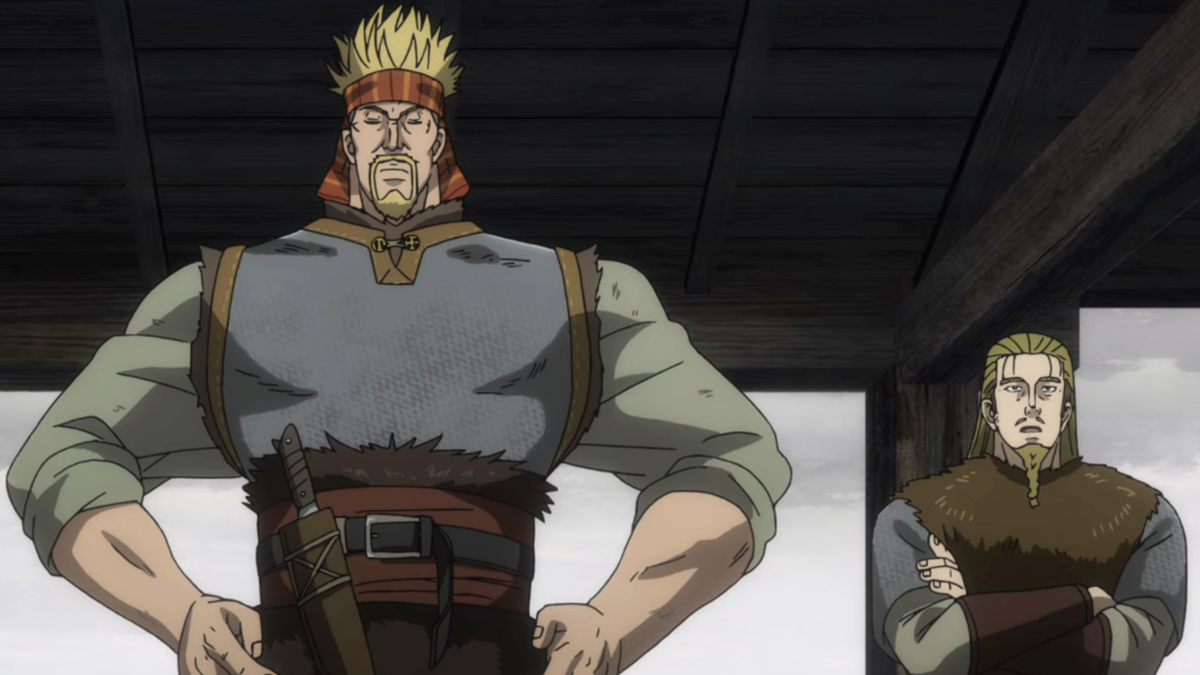 Thorkell stands beside a man of average height. 