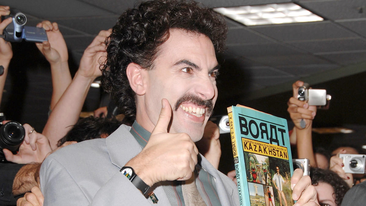 Sacha Baron Cohen aka "Borat" attends his book signing at Borders on November 7, 2007 in Westwood, California. (Photo by Steve Granitz/WireImage)