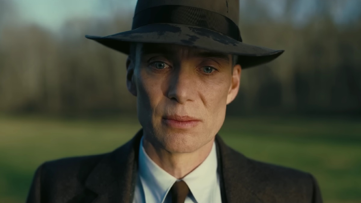 Cillian Murphy as J. Robert Oppenheimer in Oppenheimer (2023)