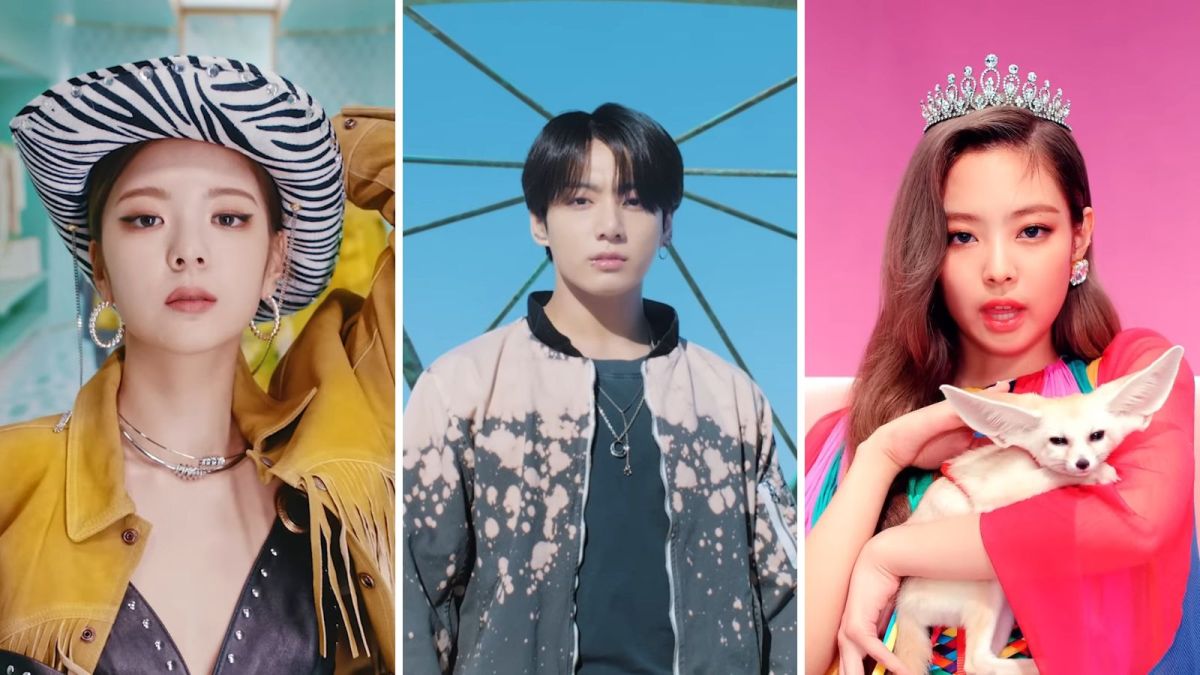 Lia from ITZY, Jungkook from BTS, and Jennie from BLACKPINK
