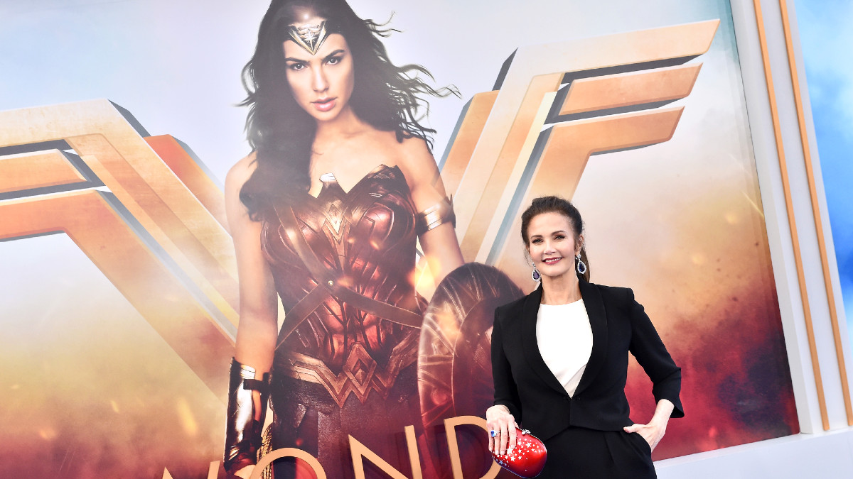 Actress Lynda Carter arrives at the premiere of Warner Bros. Pictures' 'Wonder Woman' at the Pantages Theatre on May 25, 2017 in Hollywood, California.