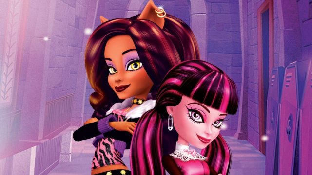 Clawdeen Wolf and Draculaura from Monster High: Fright On!