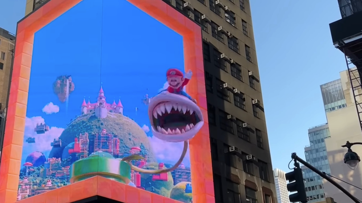 Super Mario Bros Movie 3D Billboard