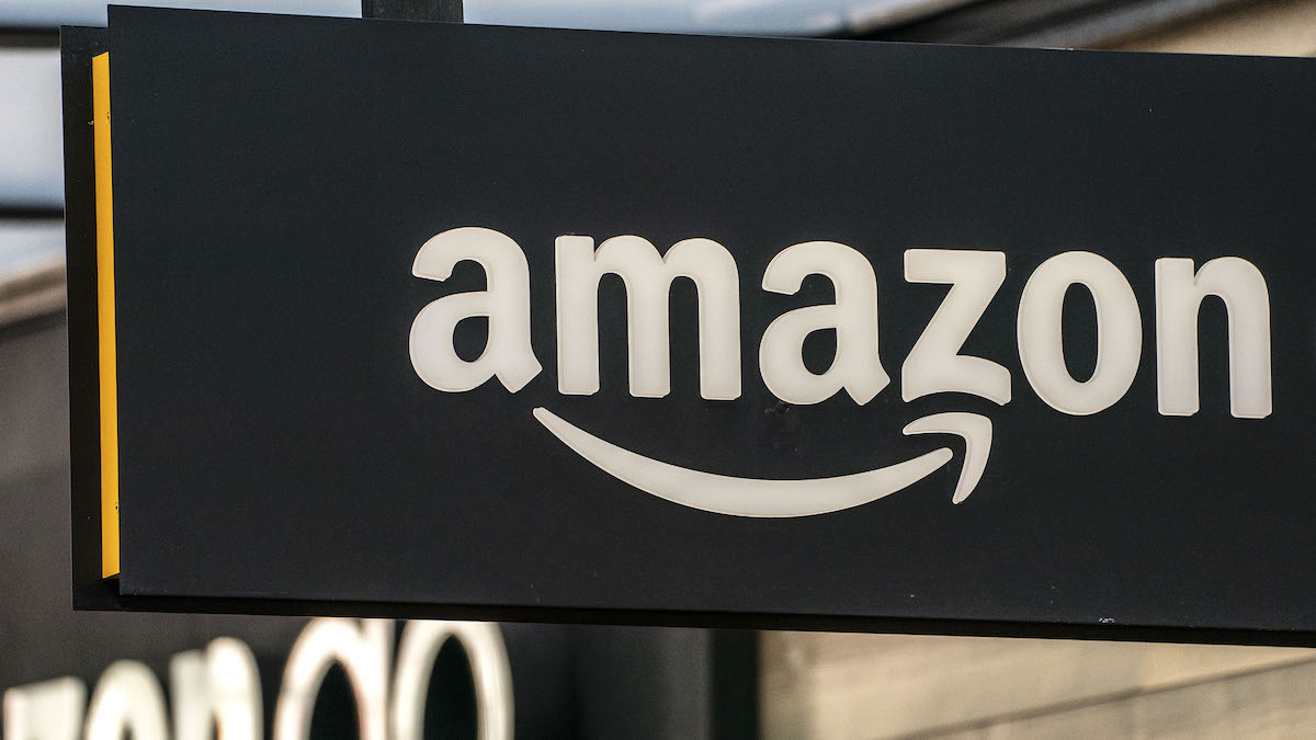 Amazon sign with logo