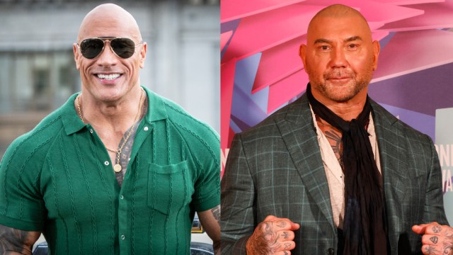 Dwayne Johnson and Dave Bautista