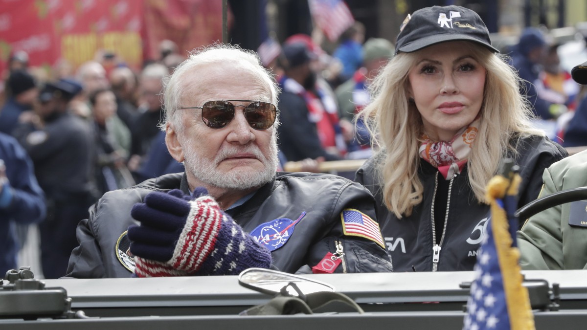 Buzz Aldrin and Dr. Anca Faur - Getty