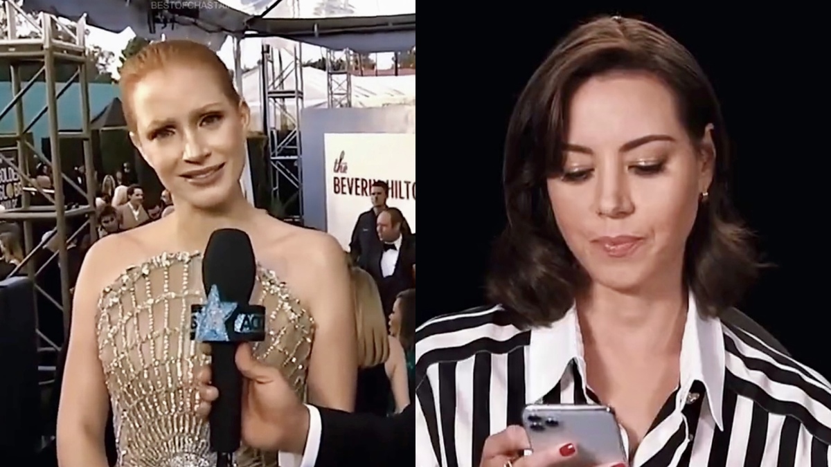 Jessica Chastain and Aubrey Plaza’s wildly different reactions to thirst tweets proves they need to star in a movie together