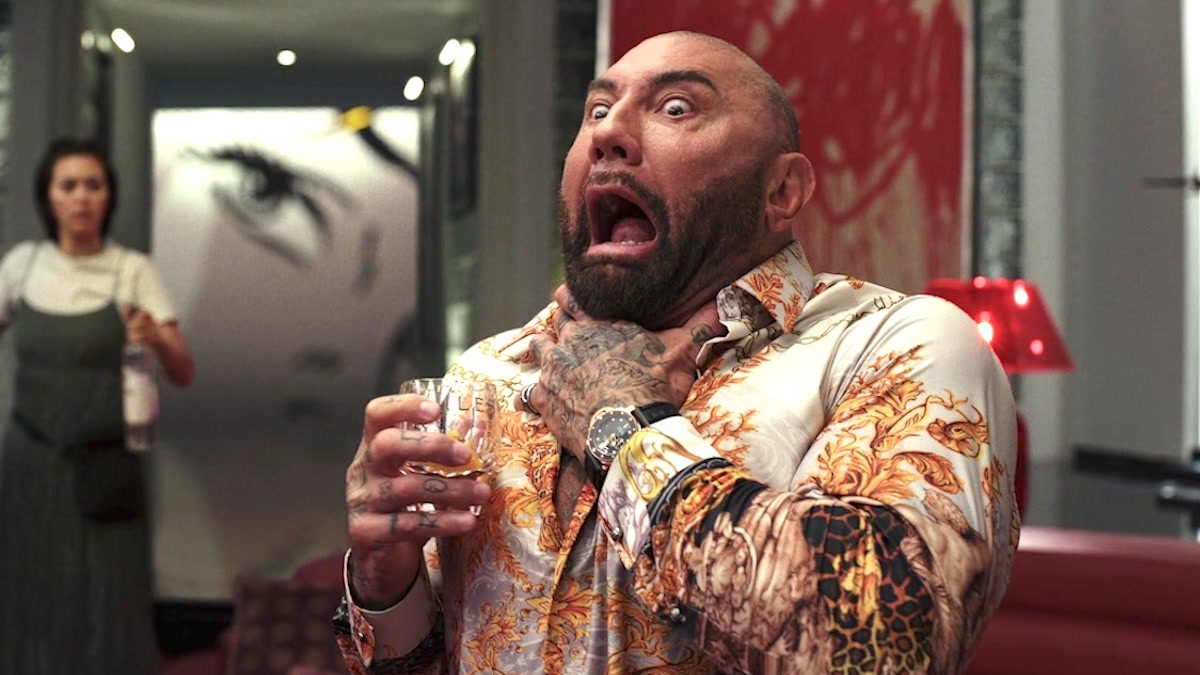 Dave Bautista as Duke Cody in 'Glass Onion: A Knives Out Mystery'