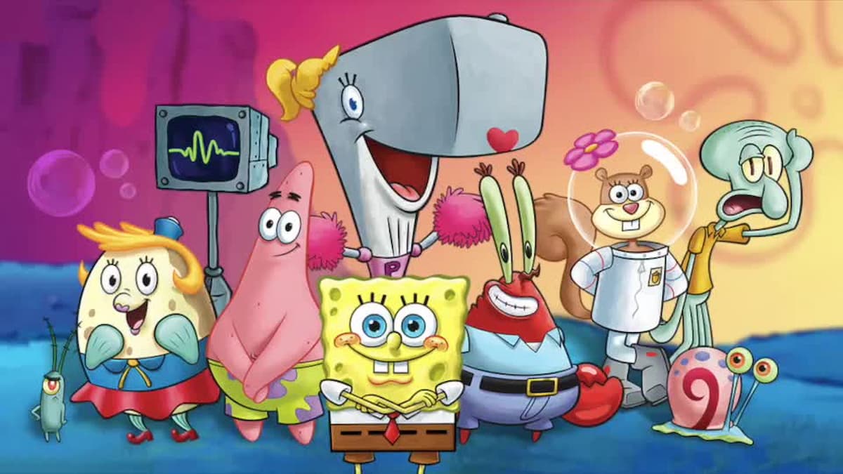 Spongebob and his friends