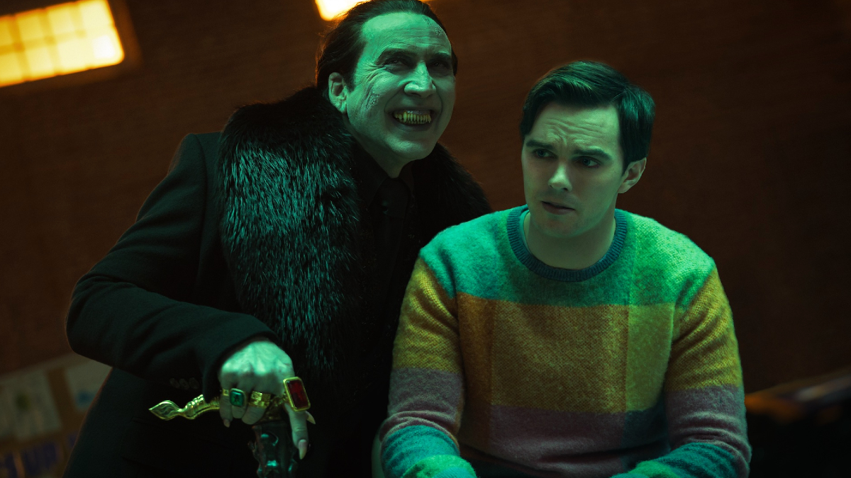 Nicolas Cage and Nicholas Hoult in 'Renfield'