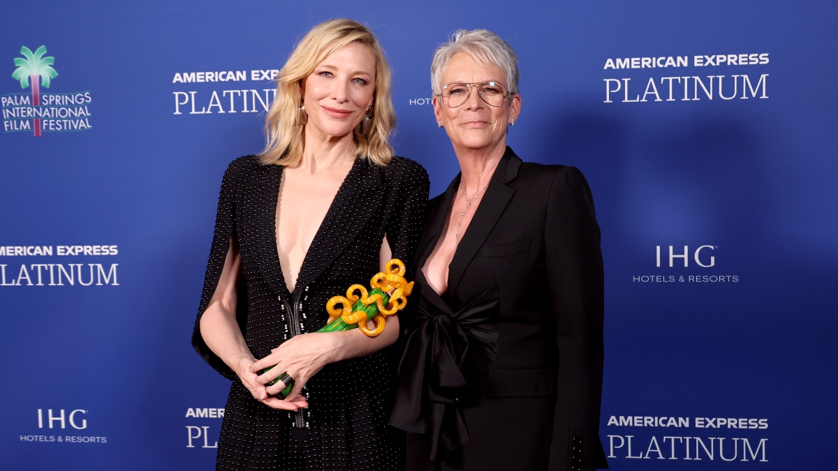 Jamie Lee Curtis and Cate Blanchett at the 34th Annual Palm Springs International Film Awards