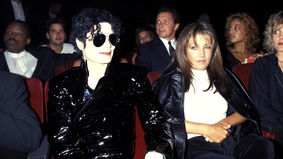 Michael Jackson and Lisa Marie Presley at the The 12th Annual MTV Video Music Awards