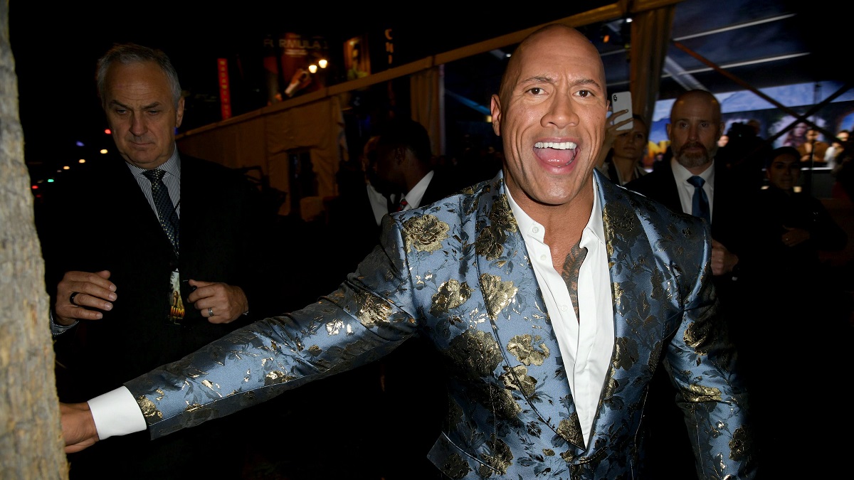Dwayne Johnson praises a fellow wrestler’s acting chops, and it sure ain’t Dave Bautista