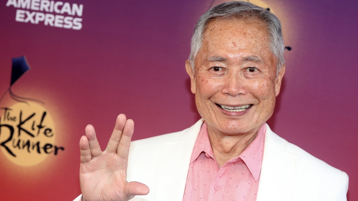 NEW YORK, NEW YORK - JULY 21: George Takei poses at the opening night of the new play "The Kite Runner" on Broadway at The Hayes Theater on July 21, 2022 in New York City.