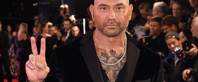How many tattoos does Dave Bautista have?
