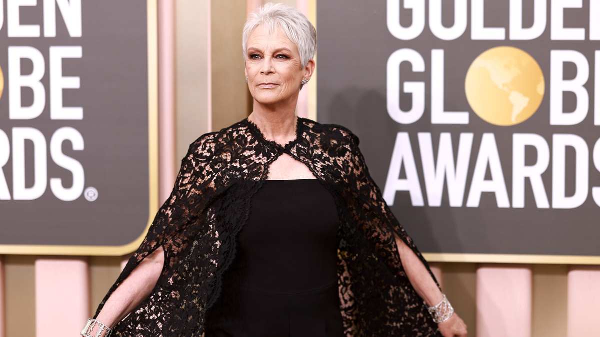 Jamie Lee Curtis attends the 80th Annual Golden Globe Awards at The Beverly Hilton on January 10, 2023