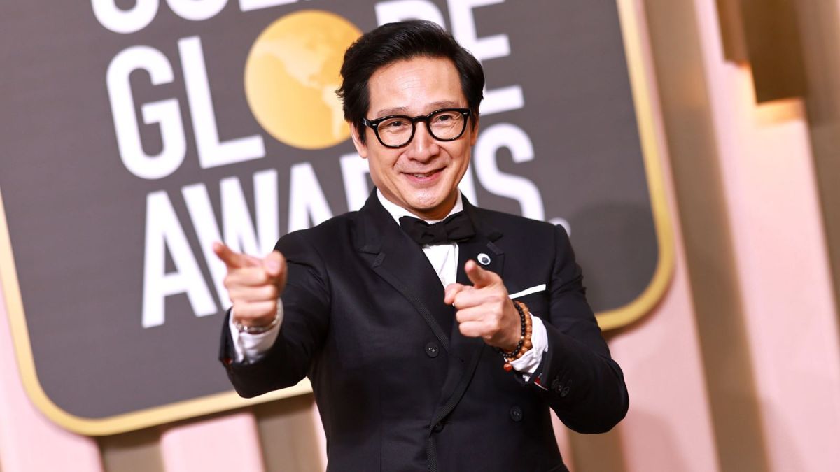 Ke Huy Quan attends the 80th Annual Golden Globe Awards at The Beverly Hilton on January 10, 2023 in Beverly Hills, California. (Photo by Matt Winkelmeyer/FilmMagic)