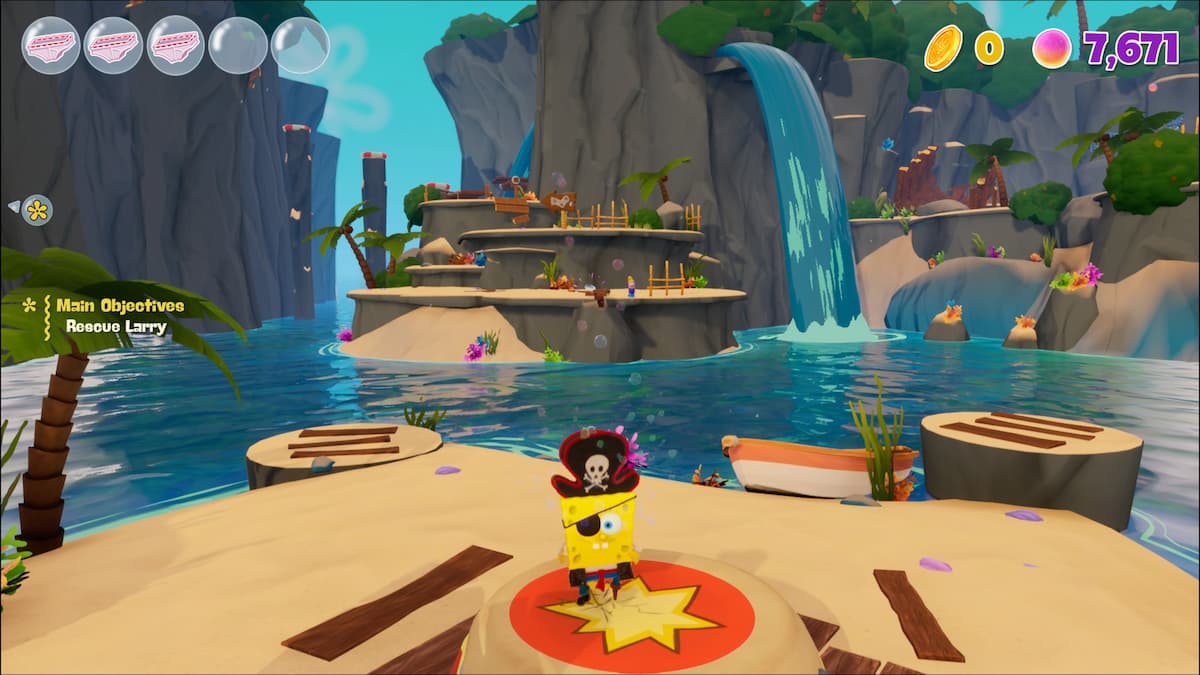Goo Lagoon in 'SpongeBob SquarePants The Cosmic Shake'