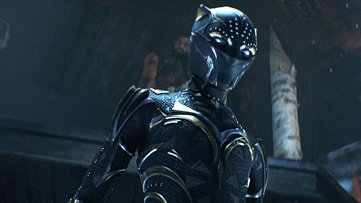 Shuri as Black Panther in Black Panther: Wakanda Forever