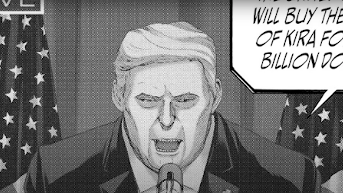 Donald Trump in The a-Kira Story