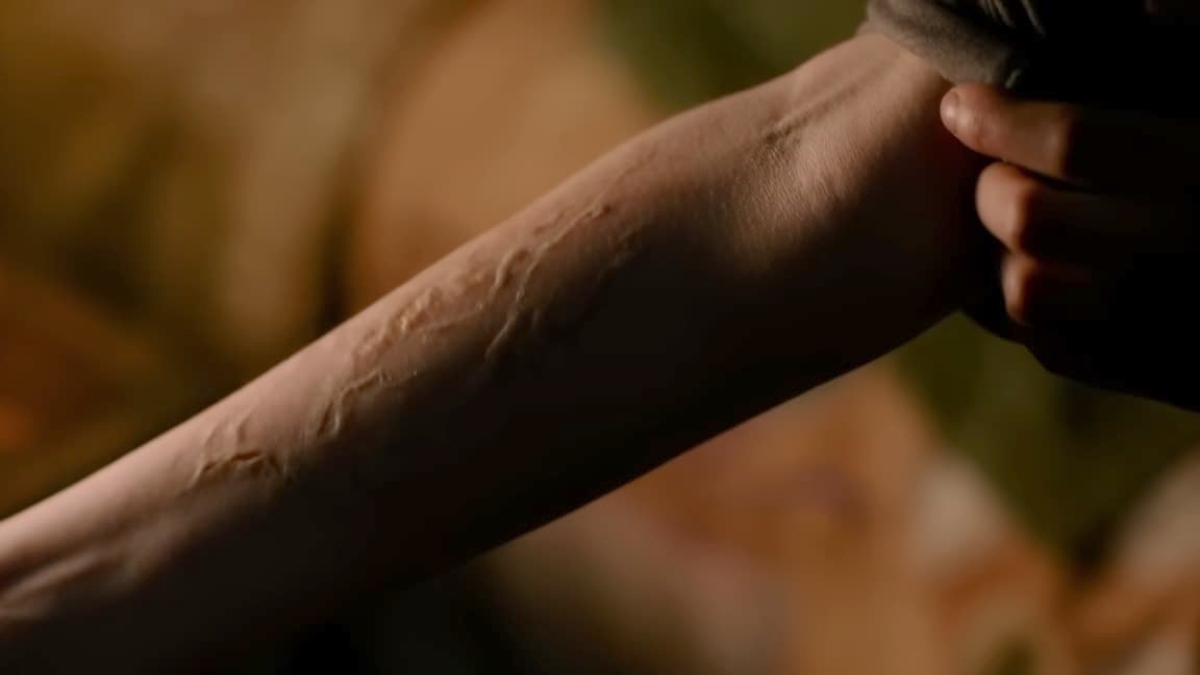 Ellie's bite mark in The Last of Us