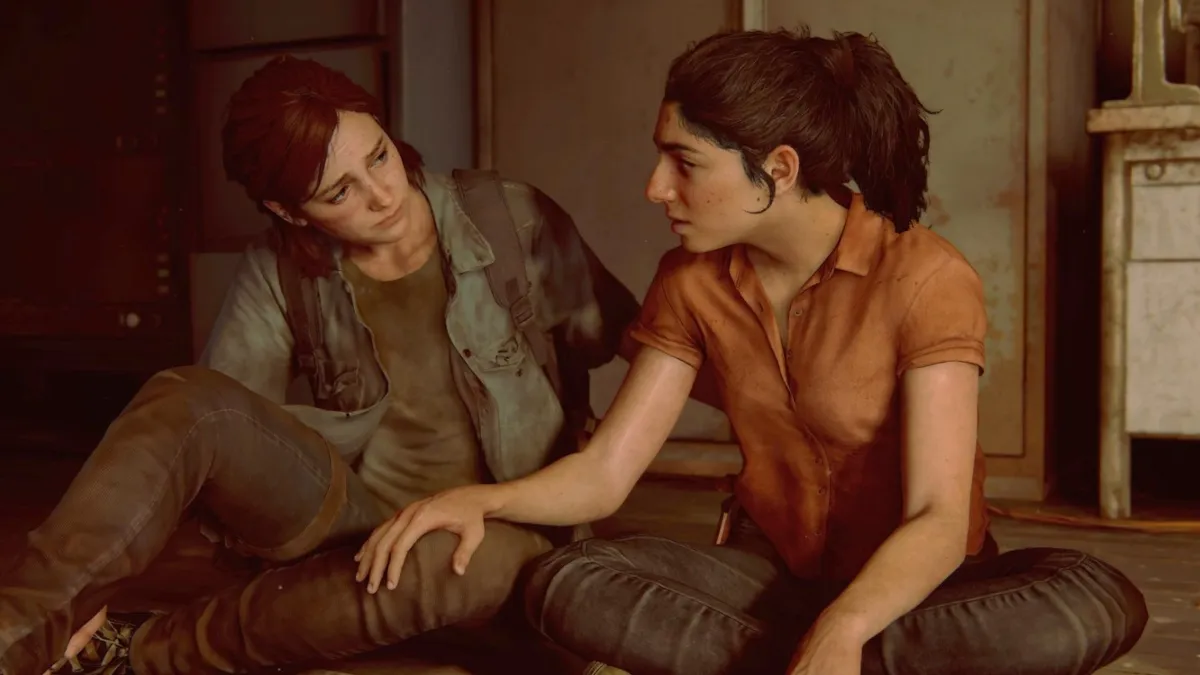 Ellie and Dina from The Last of Us Part II
